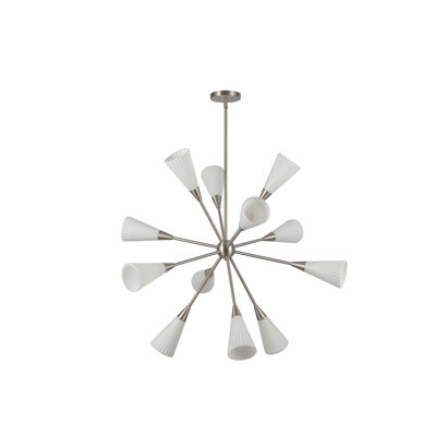 Cosmo 12 - Light Steel Sputnik Sphere Chandelier