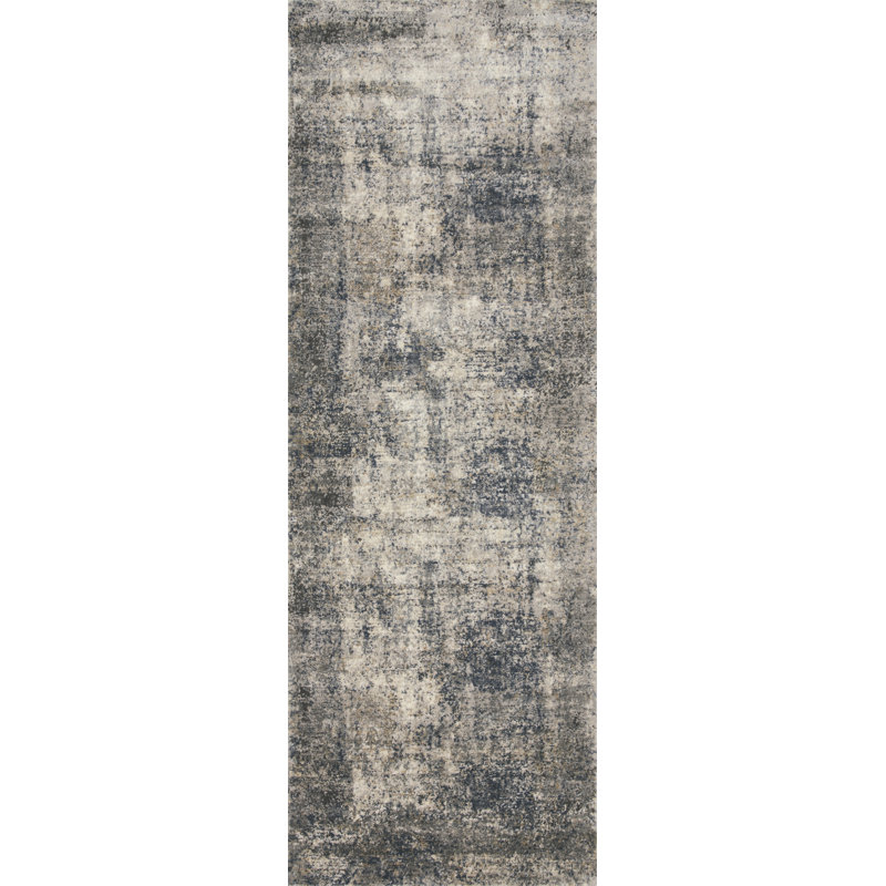 Tapis denim / ardoise Eleanore, Tapis de couloir 2 pi 8 po x 7 pi 6 po