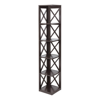 Darek 63.75" H x 12" W Corner Bookcase