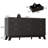 Fluted 9-Drawer Dresser 57''W Wood Wide Chest Of Drawers With Metal Handle,Adjustable Feet-1786709474