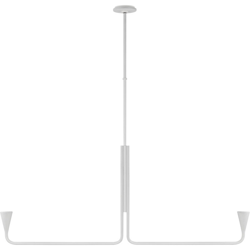 Kelly Wearstler Brassica Large Linear Chandelier, Plaster White