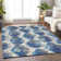 Premium Machine Washable Prisco Blue Rug