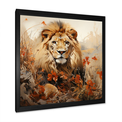 «Lion Savannah Dreams», reproduction sur toile