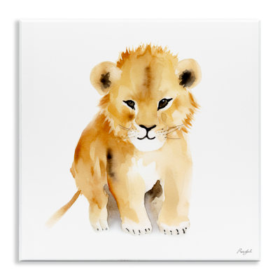 Plaque murale Minimal Lion Cub, design par Roozbeh