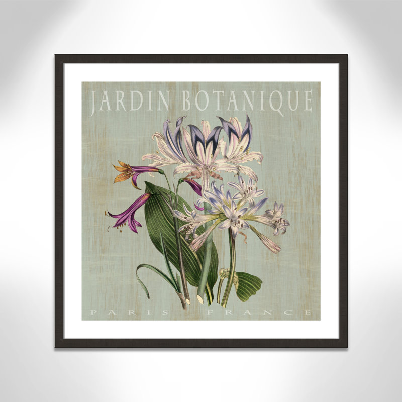 «Botanical Posters», Jardin Botanique, Espresso foncé, H 32,5 po x l 32,5 po x P 2 po