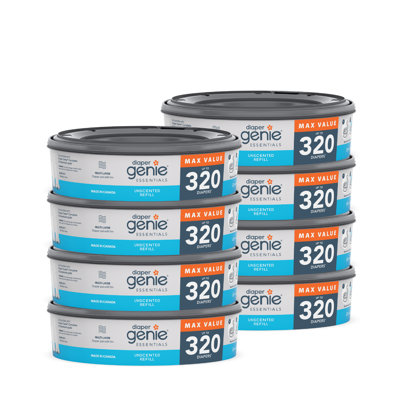 Paquet de 8 sacs de rechange pour seau à couches Diie Genie Essentials
