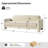 Werts Modern 84" Curved Chenille Sofa-1022560220