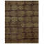 Qing Wool Geometric Area Rug in Brown/Gold