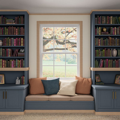 WM60 - Americraft Crown Solid Hardwood Moulding, 1 13/32"H x 1 1/16"P x 1 3/4"F x 96"L, Stain Grade Alder
