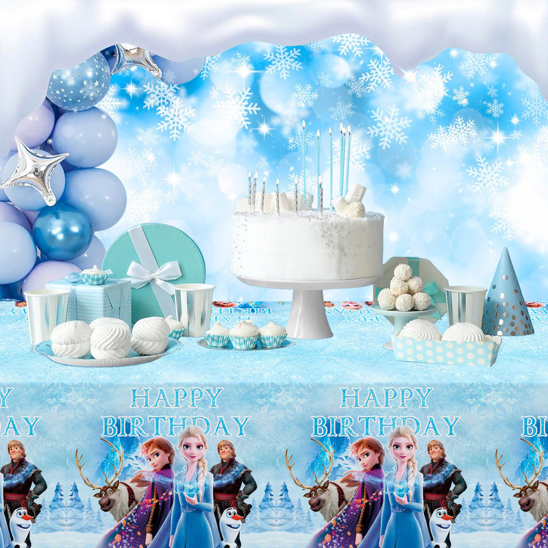 Frozen Tablecloth, 3pcs Frozen Birthday Party Tablecloth Set