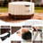 Outdoor Round Table Cover Waterproof Patio Furniture Covers,Patio Round Table Chair Set Covers - 62" Dia x 27" H, Beige and Brown
