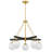 Allie Chandelier - 28"W X 24.5"H - Satin Brass-69677522