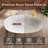 63" Solid-surface Freestanding Soaking Tub — White Interior Wood-grain Exterior With Recessed Dimple Texture Integrated Headrest