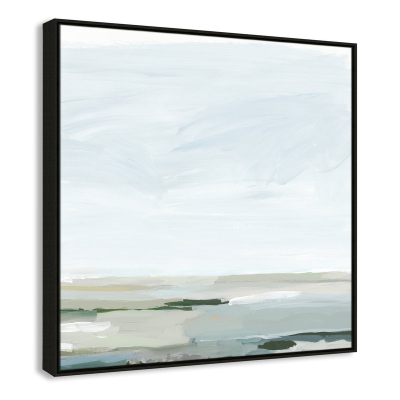 Catrena Pure Stillness - Floater Frame Painting Print on Canvas, 37.5" H x 37.5" W, Espresso