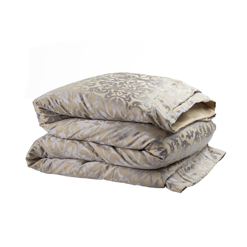Jackie Duvet Cover, Champagne, Queen Duvet Cover
