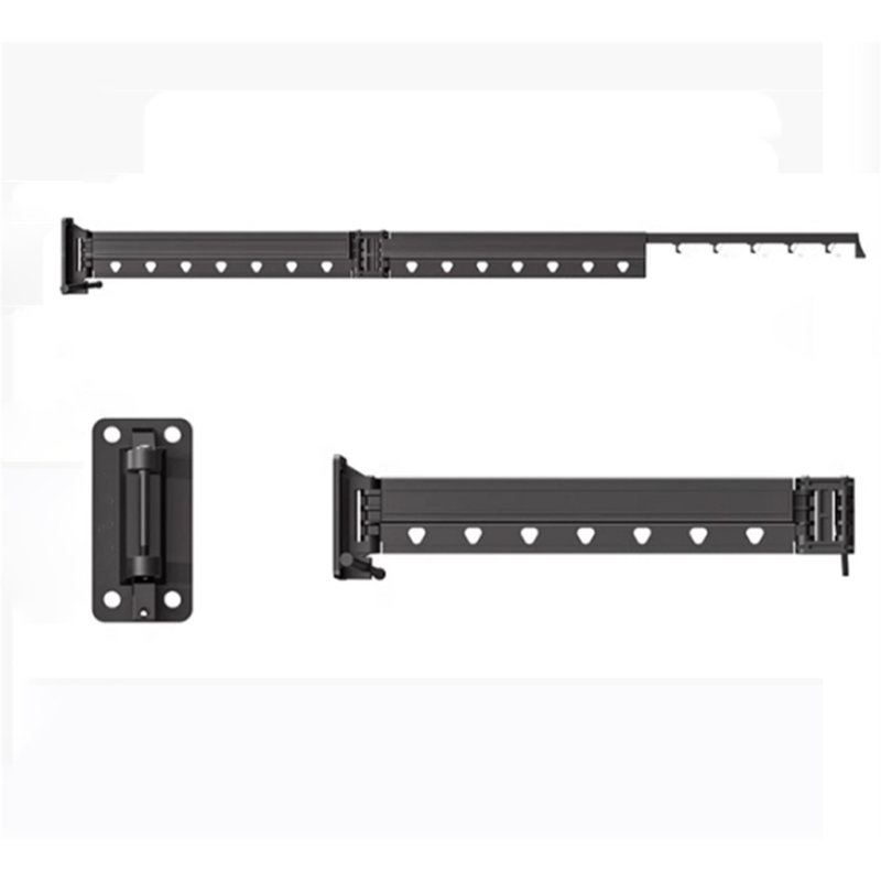 Portant à vêtements compact rétractable Aerowing, H 5,9 po x l 65,56 po x P 16,14 po