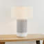 Washingtonville Table Lamp in Aged Brass and Ceramic Blue Shore
