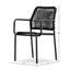 Chaise Castille, noir charbon