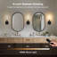 Appliques murales sans fil avec télécommande, ensemble de 2 appliques murales à piles, lumière noire et dorée rechargeable pour la salle de bain du salon-1603752254