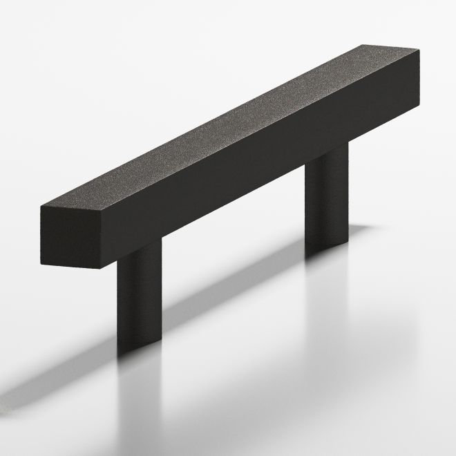 Poignée d'appareil, 3 1/2", Frost Black ™