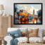 «Red Beige City London Popart I» sur toile-1827745876-1828540091