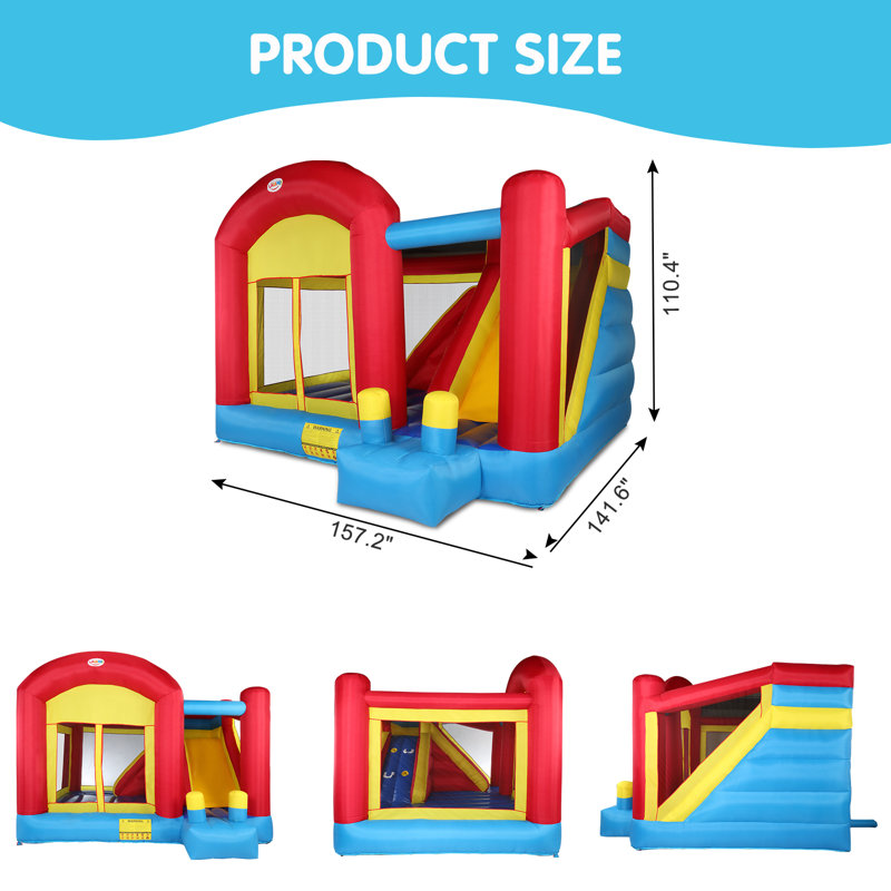 11.8' x 13.1' Bounce House with Slide