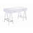 White High Gloss & Chrome Finish Writing Desk W/USB-898503222