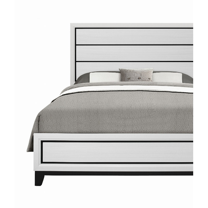 Mirage Bed, White, Grand lit
