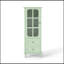 Armoire avec portes en verre et double tiroir-2131794615