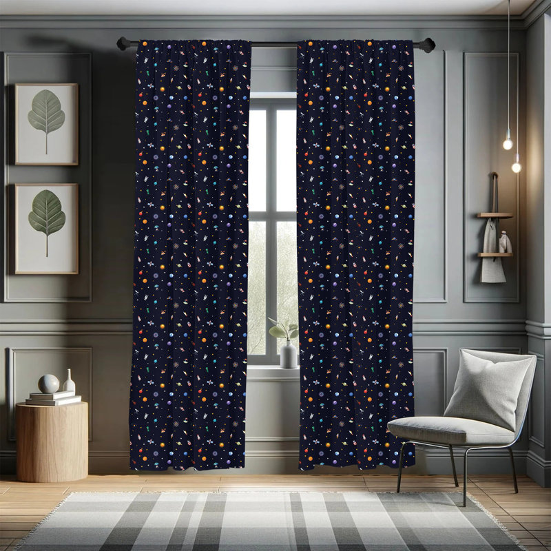 Semi-Sheer Rod Pocket Sliding Panel, 28" x 63"