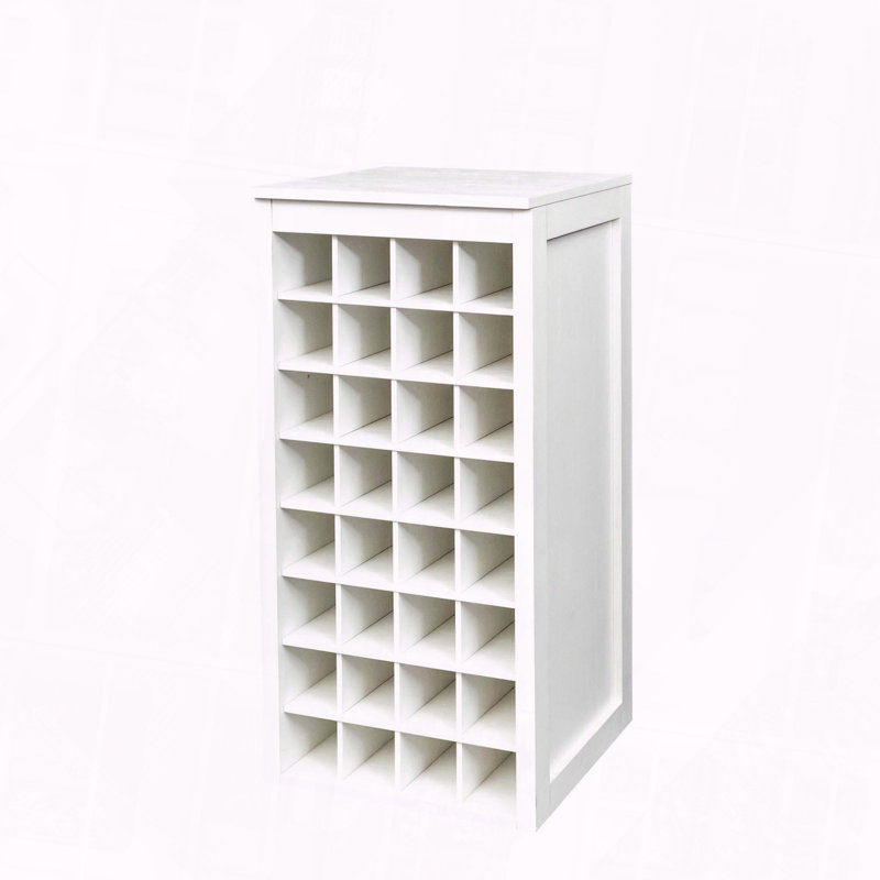 Modular Wine Bar Buffet Cabinet Particle Board, White