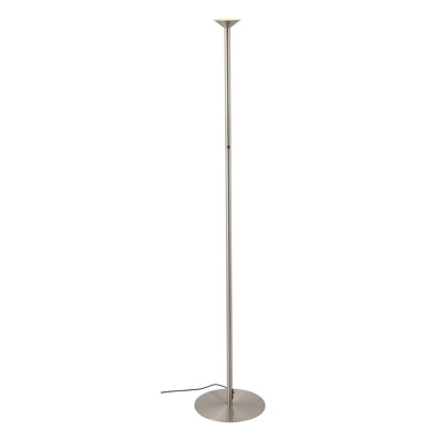 Valour 78-in Brushed Nickel dimmable LED Floor Lamp