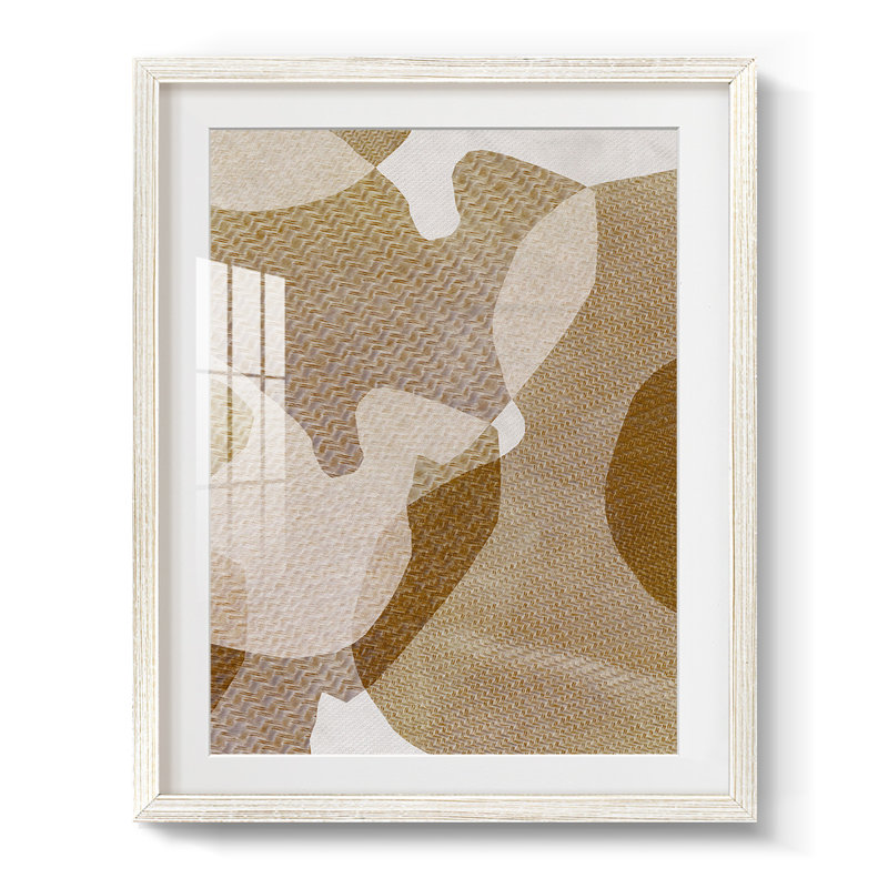 Texture désert II - impression encadrée, H 28,5 po x l 20,5 po, Blanc