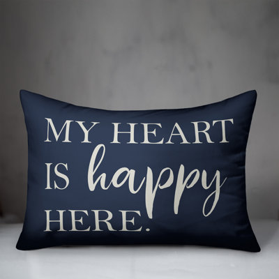 Heart Outdoor Reversible Throw Pillow