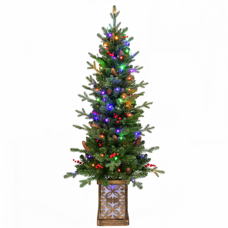 Arbre de Noël vert 4 pi pré-éclairé