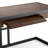 Erina Solid Acacia Wood and Metal Modern Industrial Writing Desk with Drawers and Flip-Down Keyboard Tray-148800591-148800588