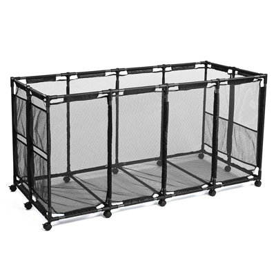 Yescom 65" Pool Toy Storage Large Rolling Cart Mesh Bin by Yescom