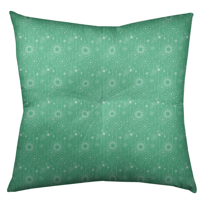Coussin de sol carré Katelyn Elizabeth, 30 po x 30 po, Vert