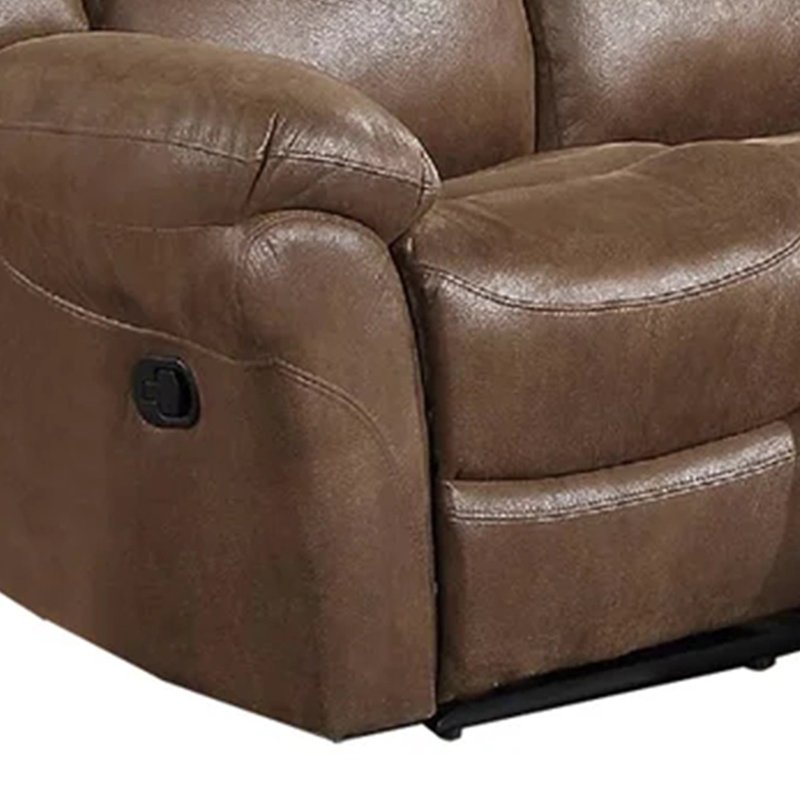 Causeuse inclinable électrique moderne 65 po Betty, Brun