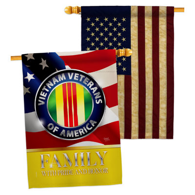 Drapeau de maison en polyester à 2 côtés 40 x 28 po