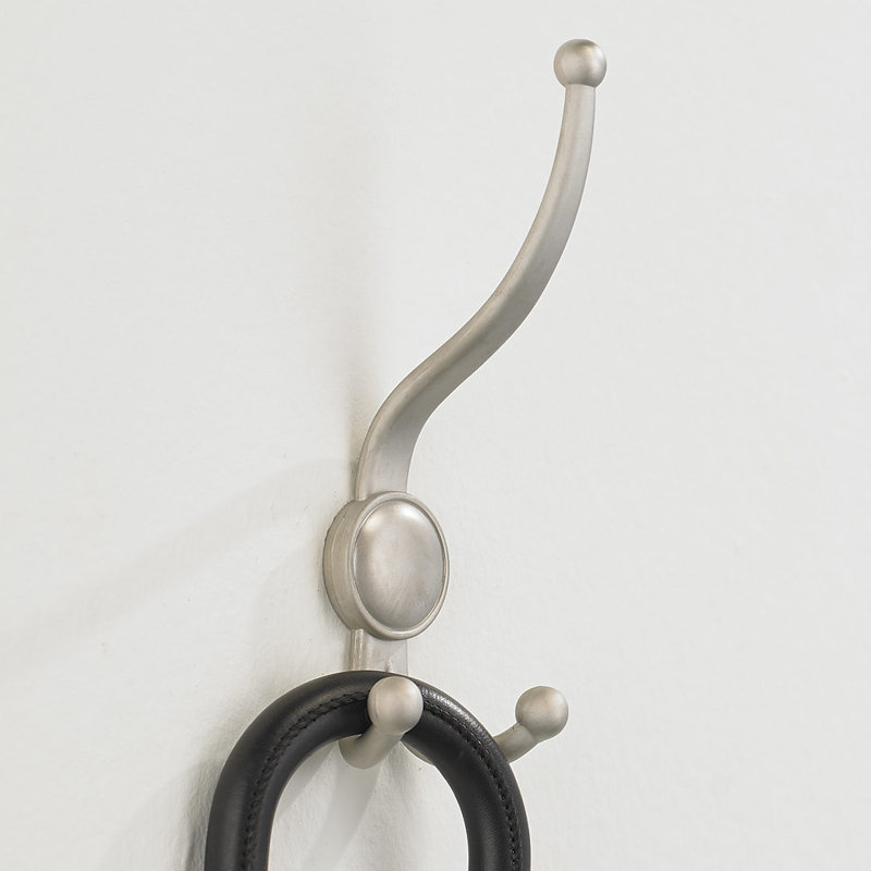 Classic Metal Wall Hook, Matte Nickel