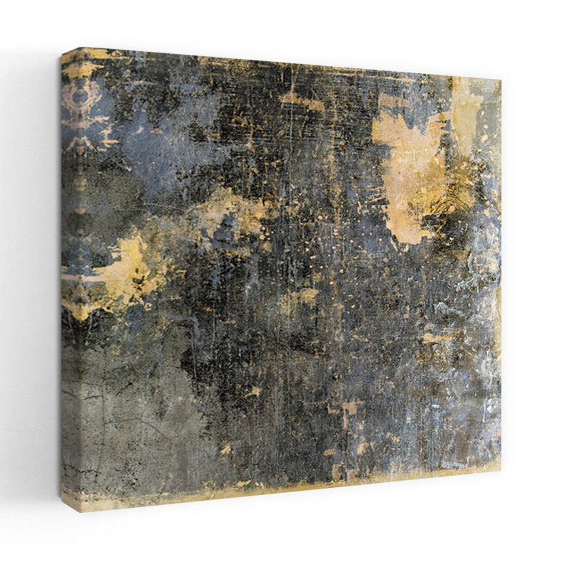 Pompéi, art abstrait contemporain, H 18 po x l 18 po