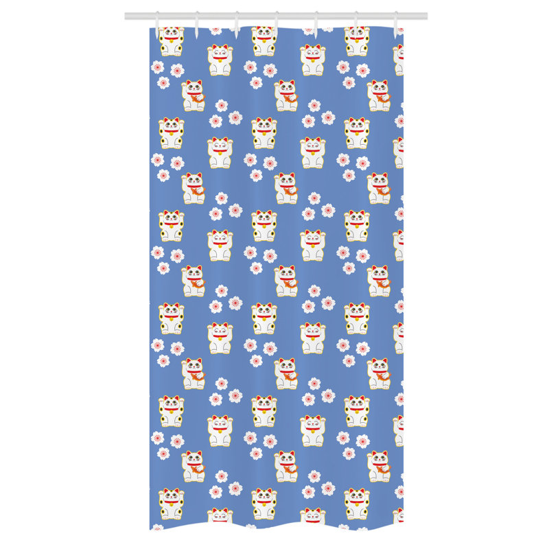 Evanne Shower Curtain with Hooks Included, 72" H x 36" W