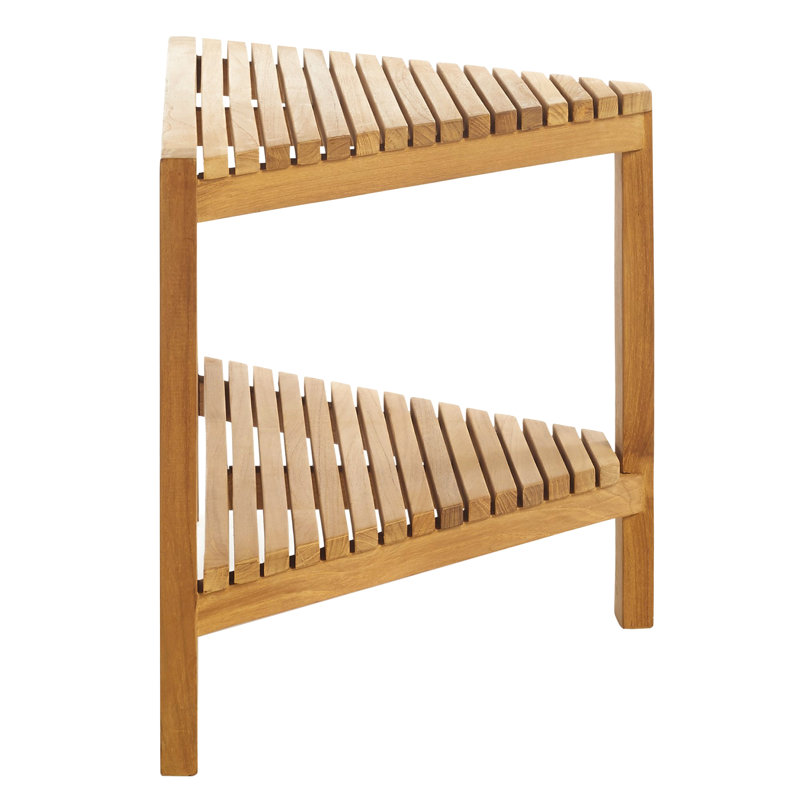 Hieu 31.5 in. W Teak Shower Bench