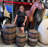 Small Barrel Life Size Statue
