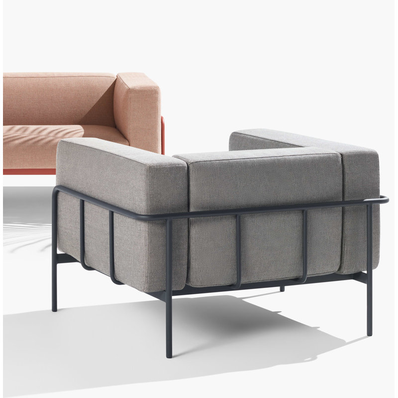 Cache Outdoor Lounge Chair, Sunbrella Charcoal