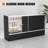 70" W X 18" D X 38" H - Black Reatil Display Case, Full Vision Display Case With Led Llights