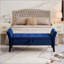 Banc de lit 51,5 po avec velours de rangement