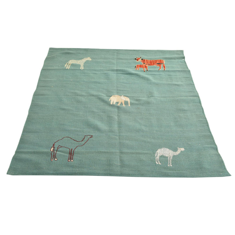 Rectangle Pullman Green Rug