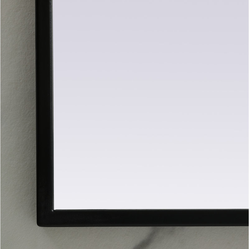 Miroir mural Sabine, Noir, noir, noir, noir, 30 po x 42 po